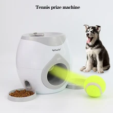 Еда награда машина собаки с теннисным мячом интерактивный получить лечение мяч для питомцев играть в игрушку тренировка IQ 5