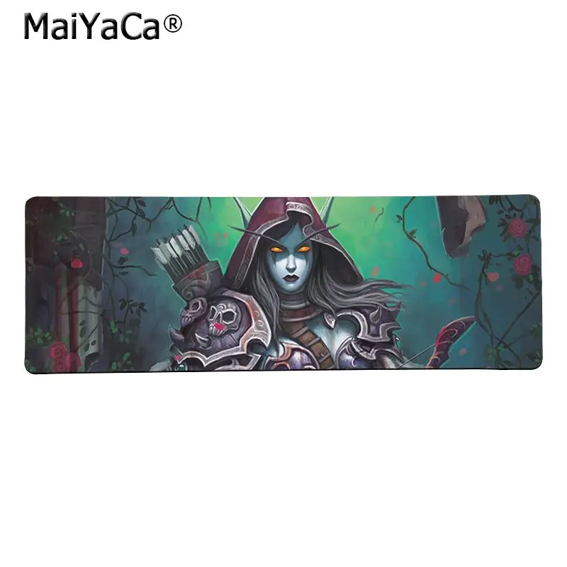 Maiya высокое качество World of Warcraft Sylvanas DIY дизайн игровой с узором коврик для мыши большой коврик для мыши клавиатуры коврик - Цвет: Lock Edge 40X90cm