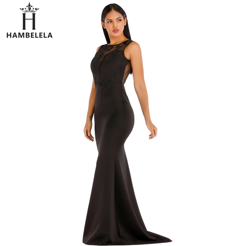 HAMBELELA 2020 Mermaid Dress Cap Short Sleeve Embroidery Lace Long Cheap Bridesmaid Maxi Dresses Under 50 Wedding Party Dresses (8)