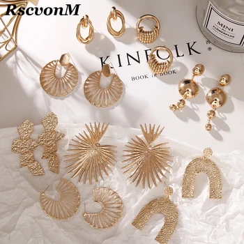 

Fashion Statement Earrings 2020 Big Geometric Round Earrings For Women Hanging Dangle Earrings Drop Earing Modern Female Jewelry