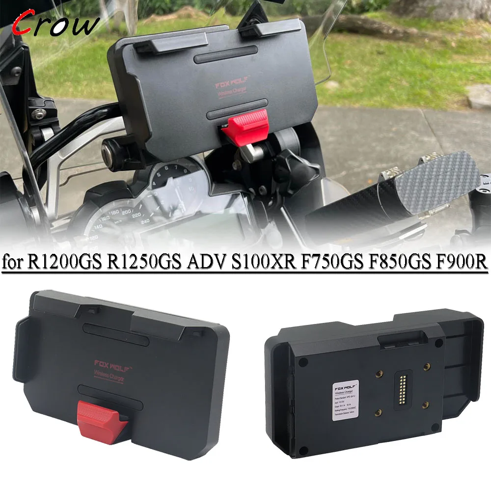 For BMW R1250GS Adventure R 1250 GS ADV Motorcycle Wireless Charging Charger Phone Holder GPS