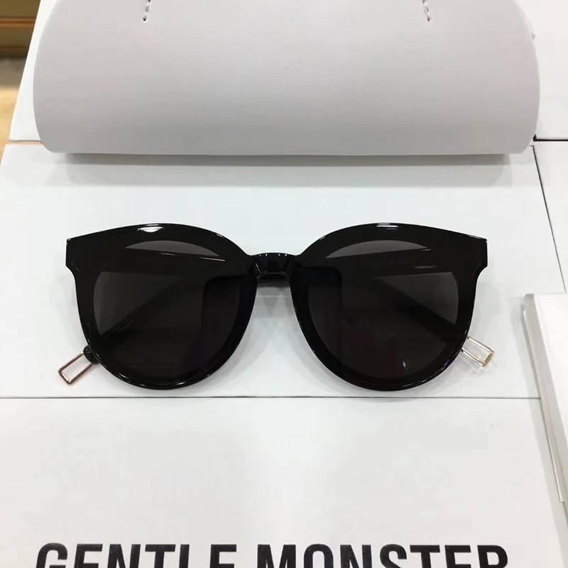 

Korea Brand Designer GM sunglasse Acetate women GENTLE Black peter Sun glasses UV400 lenses round Eyeglasses For Men Women