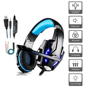 

G9000 3.5mm Wired Backlight Mic Gaming Headset for PS4 Xbox One Switch PC