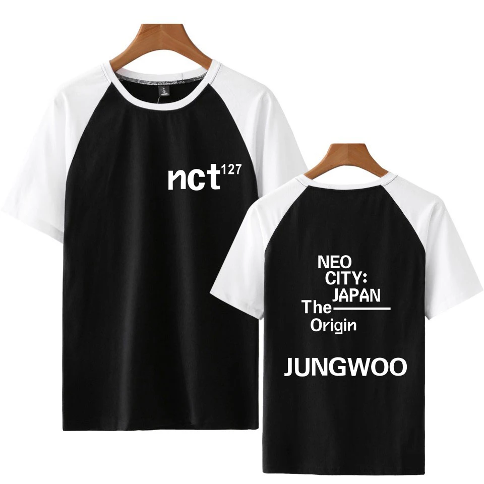 NCT 127 Сращивание футболка с короткими рукавами для мужчин эксклюзивная модная футболка хлопок уличный стиль хип хоп 3 цвета футболка с вышивкой