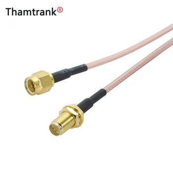 

10pcs/lot RP SMA Female to SMA Male Plug Connector RG316 RF Coaxial Pigtail Cable Assembly 15cm/50cm/100cm