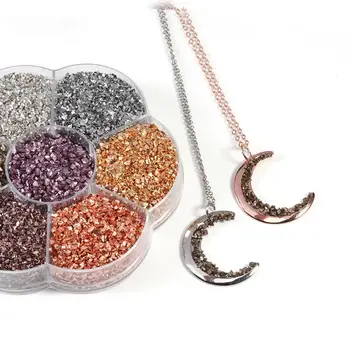 

7 Colors Nail Art Metal Nail Particle Manicure Striping for DIY Earring Necklace Jewelry Makiing