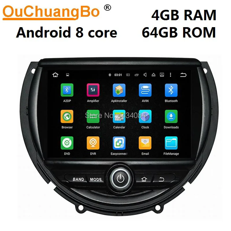 Ouchuangbo автомобильный аудио gps nav стерео 4 ГБ android 8,0 система для Mini cooper (2014-2015) с wifi USB SWC зеркальная Ссылка bluetooth
