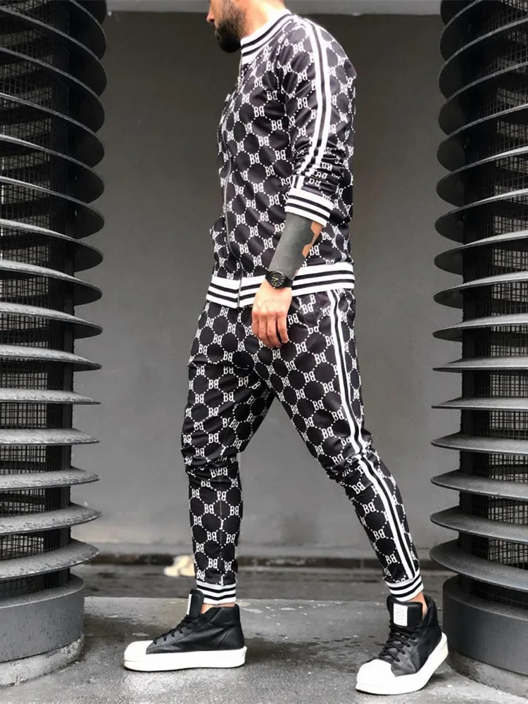 2020 New Mens Sets 2 Piece New Men' s Fashion Jacket and Sport joggers Pants Set Tracksuit Men Casual Sports Suit M-XXL 2020 New Mens Sets 2 Piece New Men' s Fashion Jacket and Sport joggers Pants Set Tracksuit Men Casual Sports Suit M-XXL
