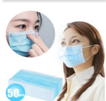 

Fast shipping Masks Disposable 3 Layers Dustproof Mask Facial Protective Cover Masks Set Anti-Dust Mask Fast shipping