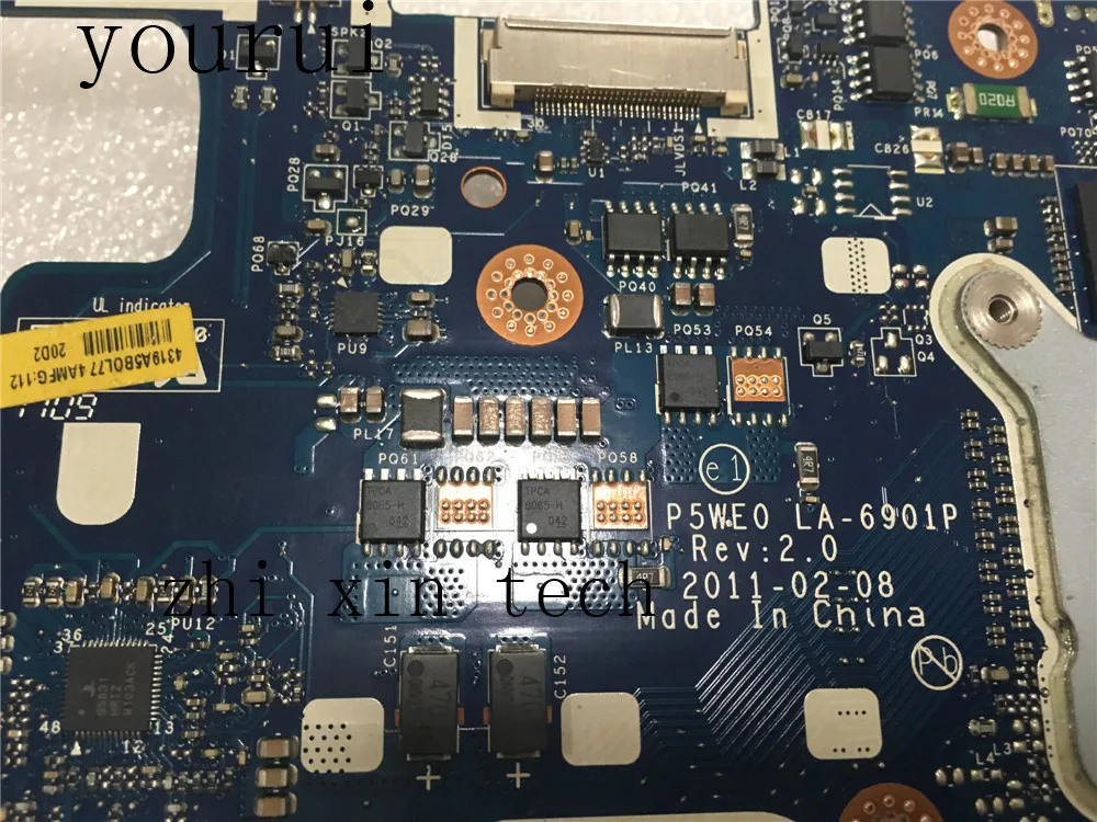 Yourui MBRCG02004 MB. RCG02.004 P5WE0 LA-6901P материнская плата для acer Aspire 5750 5750G материнская плата ноутбука протестирована ok