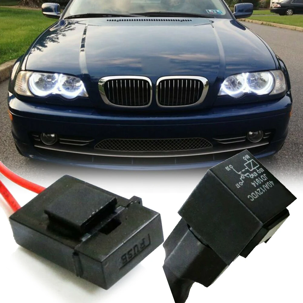 1 комплект реле жгута проводки комплект 4 CCFL/светодиодный светильник ангельские глазки для BMW Fade In Out Функция Automitve запасные части