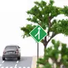 14pcs/set 1/87 Scale Model Mini Signs Building Sand Table Model Accessories Micro Landscape Decoration Road Sign 6