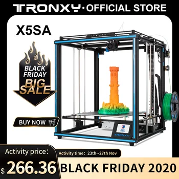 

2020 Tronxy X5SA X5SA PRO 24V 3D Printer 330*330*400mm Printing Size with Auto leveling Filament Sensor DIY kits 3D Impresora