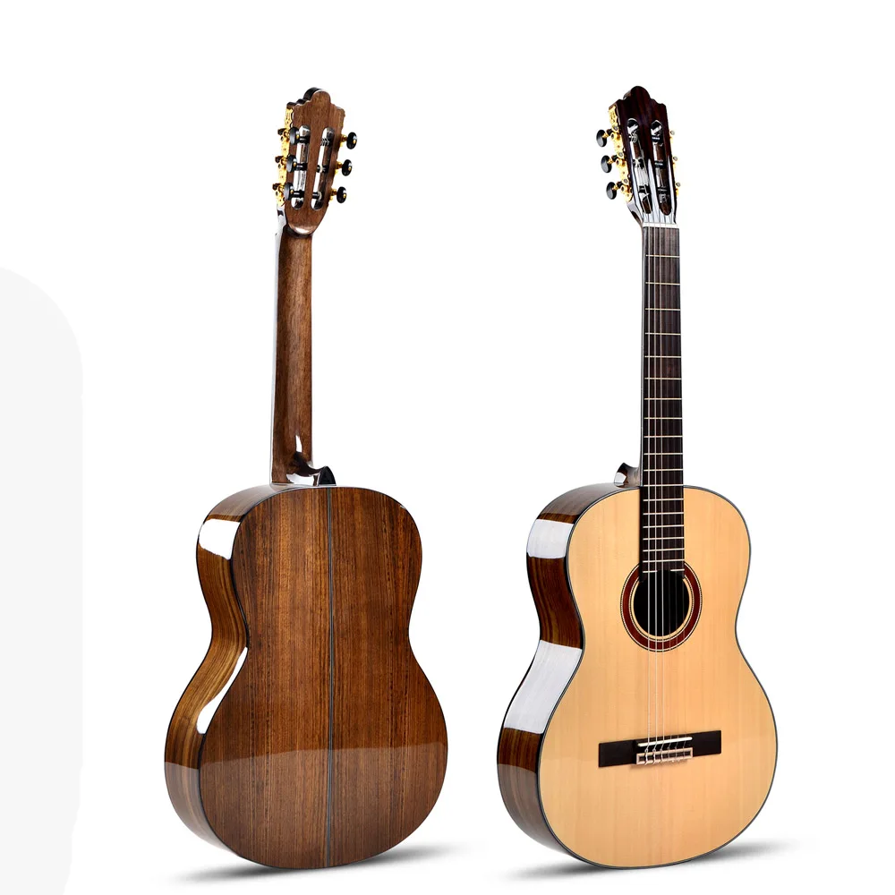 Kaysen 36 дюймов, классика гитара высокого класса из цельной древесины 6 струн шпон ель палисандр Профессиональная Гитара Инструмент AGT102 - Цвет: Wooden