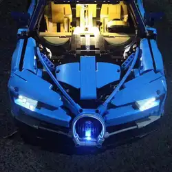 Bugatti чугун DIY Набор светодиодных ламп для совместимых IEGOset 42083 20086 technic MOC гоночный автомобиль строительные блоки игрушки подарки