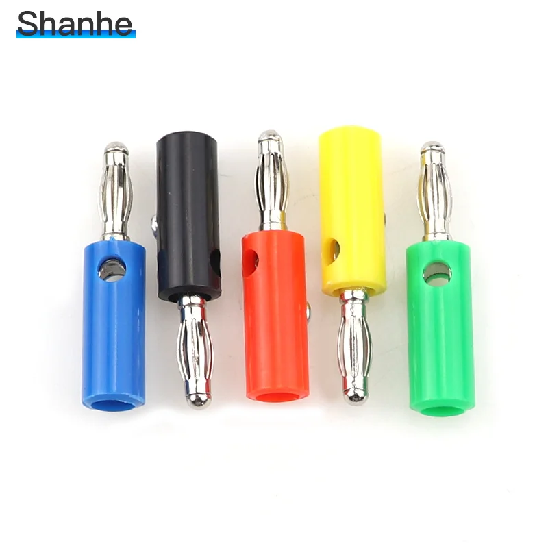 10 шт. разъемы 4 мм для аудиокабеля динамика|adapter connector|adapter plugadapter audio cable |