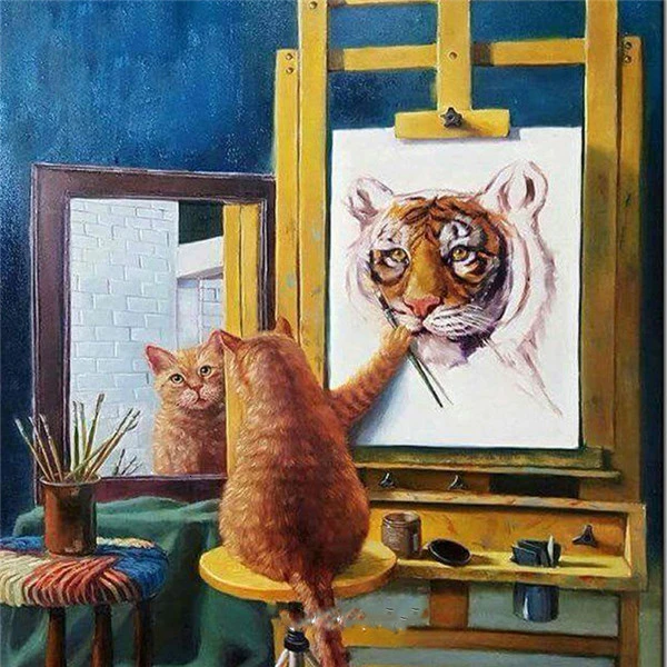 HUACAN 5D Diamond Painting Animal Full Drill Square Diamond Embroidery Dog Home Decoration Diamond Art Paints - Цвет: FA1-1908
