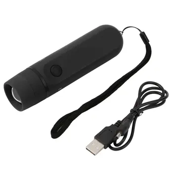 

Portable Outdoor Camping LED Hand Torch Lamp Pocket Rechargeable Light Multifunction Maintenance Flashlight Black