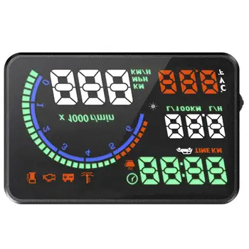 

L8 Car Vehicle HUD Windshield Projector Safety Digital Speed Head-up Display Overspeed Warning Windshield Projector Alarm System