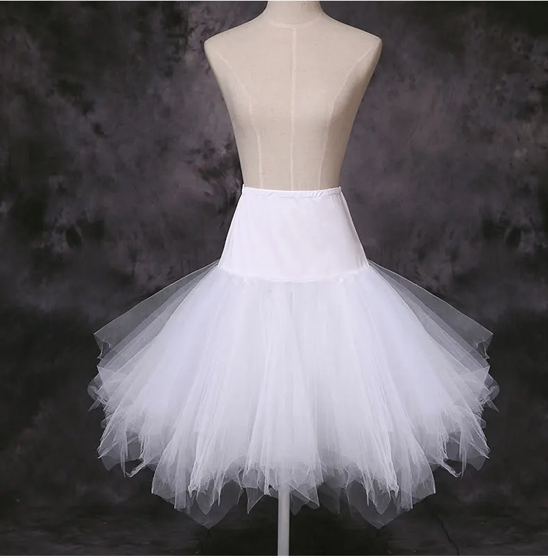 

In Stock Vintage Bridal Wedding Petticoat Crinoline Rockabilly Tutu Underskirt Short Tulle Skirt Wedding Accessories