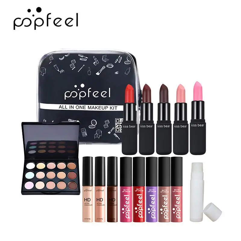 Набор для макияжа матовая Мерцающая палитра теней век с долговечным