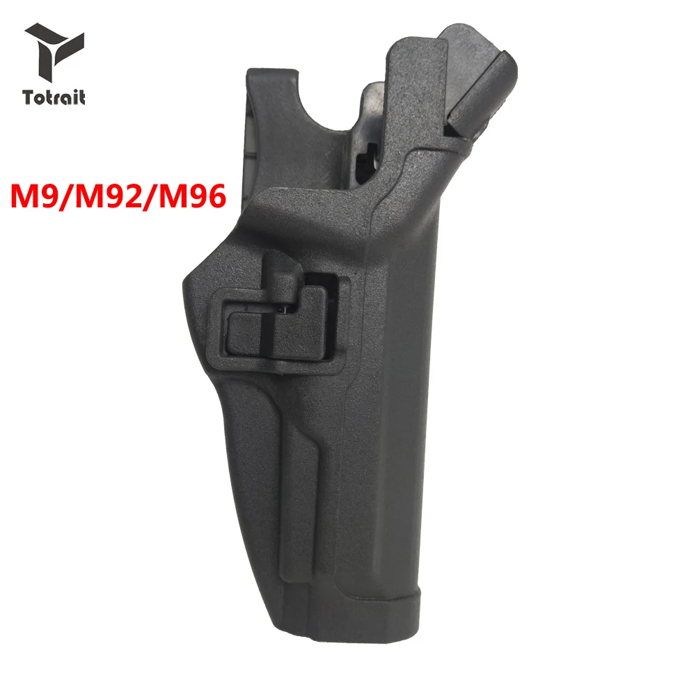 

Hunting Holster Level 3 Retention Auto Lock Duty Pistol Gun Holster Right Hand Waist Belt Loop for Beretta 92/96 M9 M92