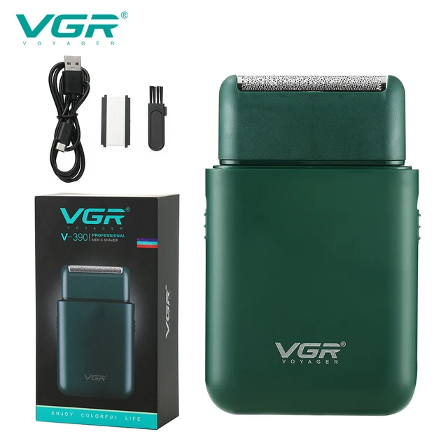 VGR Car Razor Portable Razor Male Electric Mini Razor Push White Reciprocating Shaving V-390 1