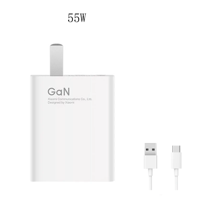Xiaomi GaN 33W/55W/65W Charging Head Type-C Charging Cable Quick Power Adapter