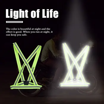 

Breathable High Visibility Reflective Safety Vest Safety Outdoor Cycling Reflective Vest Glow Night Running Vest For Running
