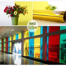 Самоклеящаяся пленка из желтого стекла, легко снимаемая, защита от насекомых, УФ-защита для украшения дома, офиса, детского сада