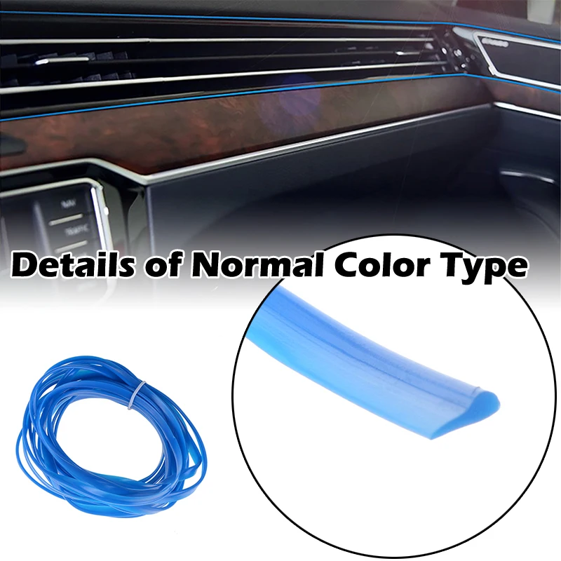Interior Moulding Trim Strip 5M Car-styling Flexible Door Auto Interior Decorative