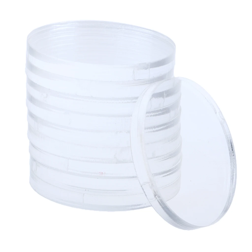 10pcs Round Transparent Acrylic Bases - for , , Wargaming