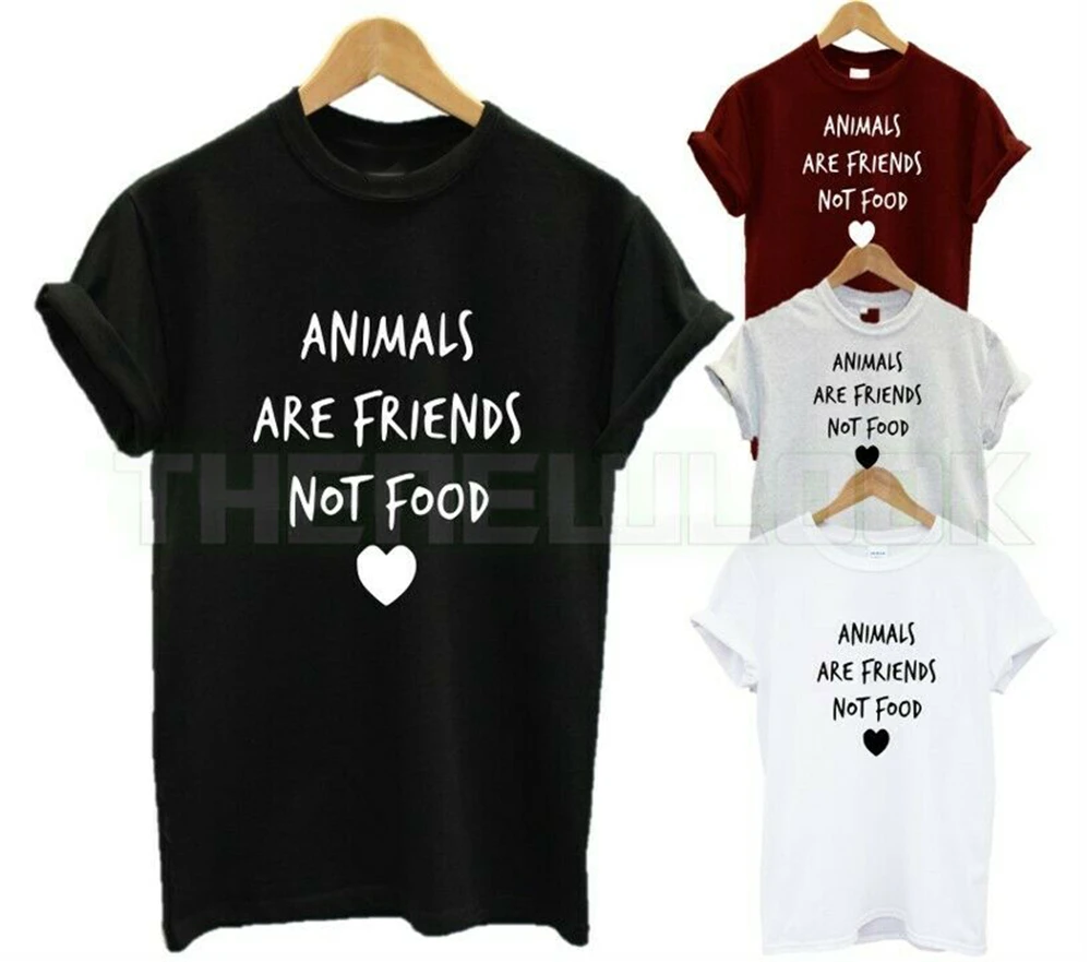 Animals Are Friends NOT FOOD Футболка мужская женская фруктовая веганская Вегетарианская