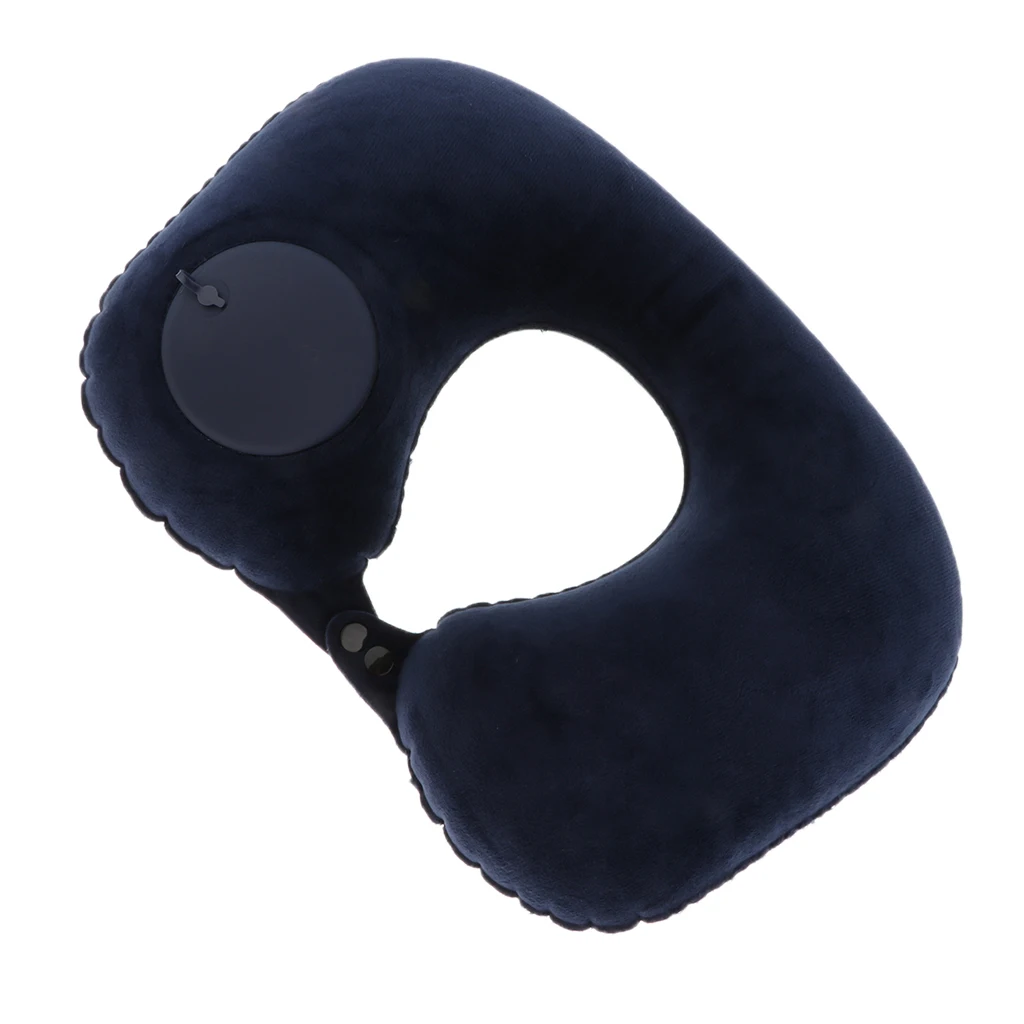 Washable Neck Support Headrest Travel Sleep U Shape Neck Soft Pillow Outdoor Camping Inflatable Pillows Cushion for Men Women