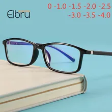 Elbru Классический анти-синий светильник очки для близорукости для мужчин и женщин близорукие очки-1,0-1,5-2,0-2,5-3,0-3,5-4,0