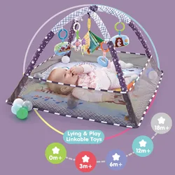 0 18 mois multifonctionnel bébé parc gris couleur unie impression enfants jouer tapis rampant bébé cadre de remise en forme 80x80x55cm 