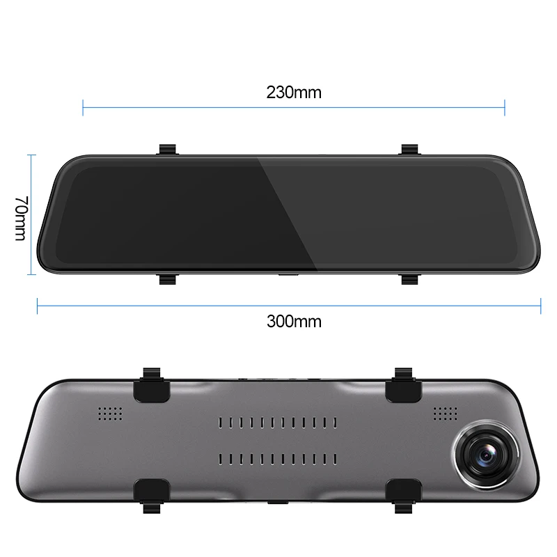 Bluavido 2K Разрешение Dash cam 12 дюймовый автомобильный Зеркало заднего вида