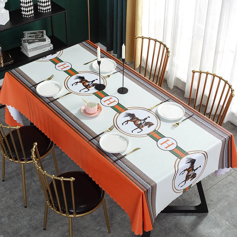 

Женская водонепроницаемая скатерть размером 18 дюймов, маслостойкая, защищающая от загрязнений, модная скатерть для обеденного стола, украшение для обеденного стола, E12156