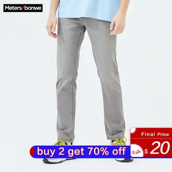 

Metersbonwe Straight Jeans Men 2020 Spring Summer New Casual Youth Trend Jeans Men's Pants Men Trousers 757358