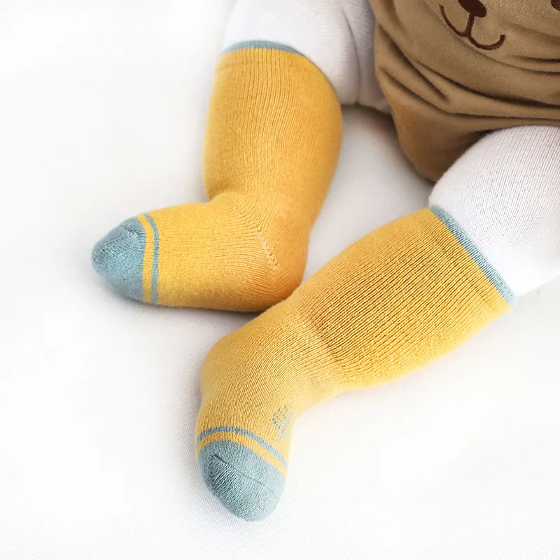 3 пары, зимние Утепленные носки для новорожденных, носки для маленьких мальчиков и девочек, мягкие детские носки, теплая одежда, аксессуары