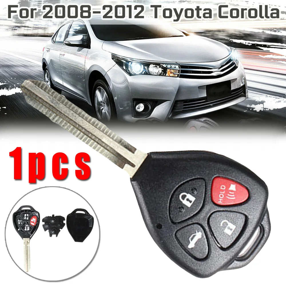 1 шт. смарт-пульт дистанционного ключа крышка Uncut Ключ Embryo 4 кнопки для Toyota Corolla Venza аксессуары для интерьера авто чехол для ключа