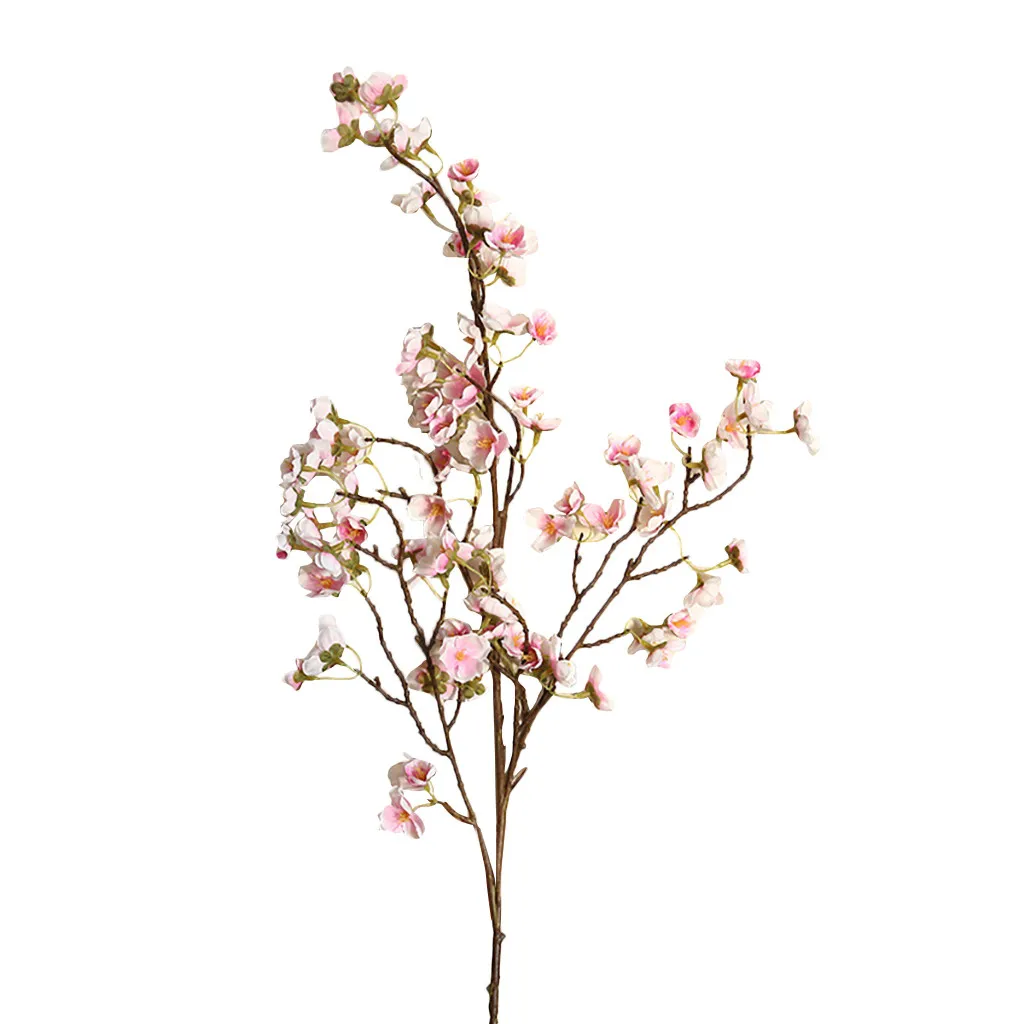 97 см Искусственный цветок Слик вишня персик Слива ветка искусственные растения Сделай Сам домашние вечерние свадебные украшения реквизит для фотосессии# H