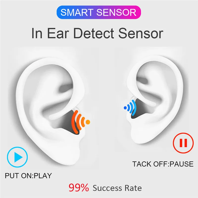 I50000 Tws Беспроводные наушники с поддержкой супер басов в ухо датчик обнаружения Pk I12 I80 I200 I5000 I9000 I30000 Tws оригинальные наушники