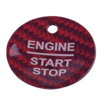 

Car Red Engine Start Stop Switch Button Sticker Cover Fit For Ford F-150 Escort Edge Mondeo Focus Everest Taurus Explorer