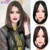 XIYUE Fringe Clip In Hair Bangs Hairpiece Clip In Hair Extensions Heat Resistant Synthetic Fake Bangs Hair Piece Hair Pad/Bangs ► Photo 3/6
