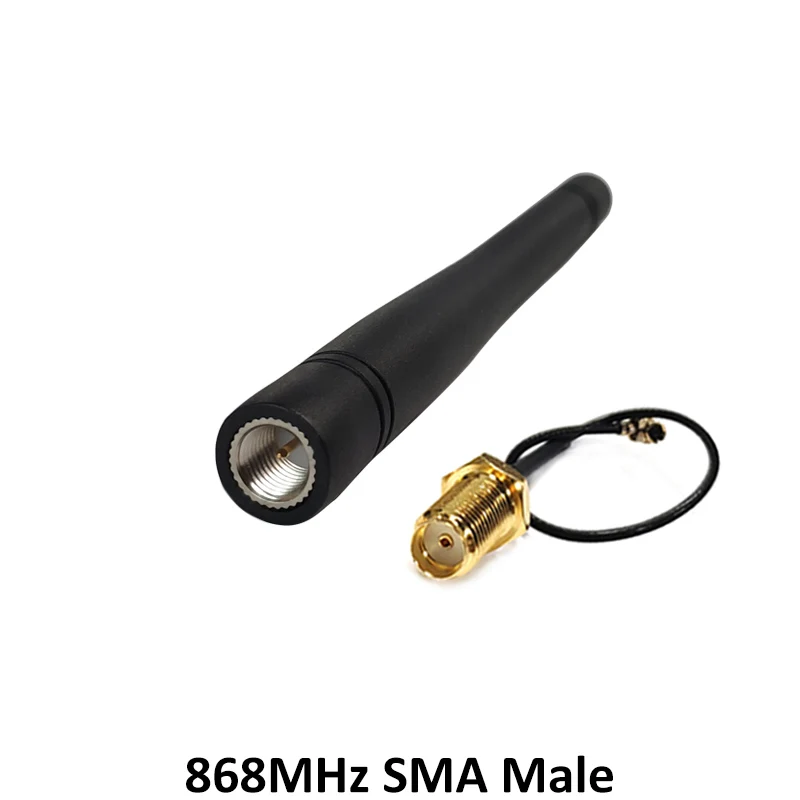 GRANDWISDOM 20pcs 868mhz antenna 3dbi sma male 915mhz lora antene module lorawan ipex 1 SMA female pigtail Extension Cable