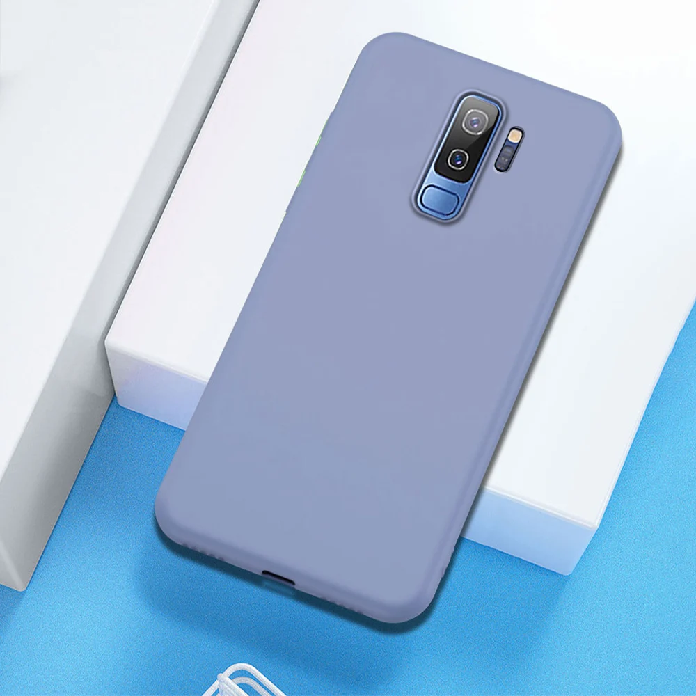 Силиконовый мягкий чехол для samsung S9 с полной защитой для samsung Galaxy S8 S9 S10 5G Plus S10e Note 10 Plus 9 8 чехол - Цвет: Gray