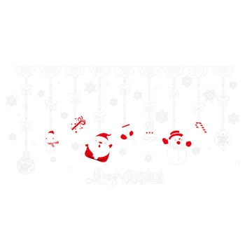 

1Pc Sticker PVC High Quality Self-adhesive Snowman Decal Christmas Decal Shopwindow Sticker for Window Shop Christmas