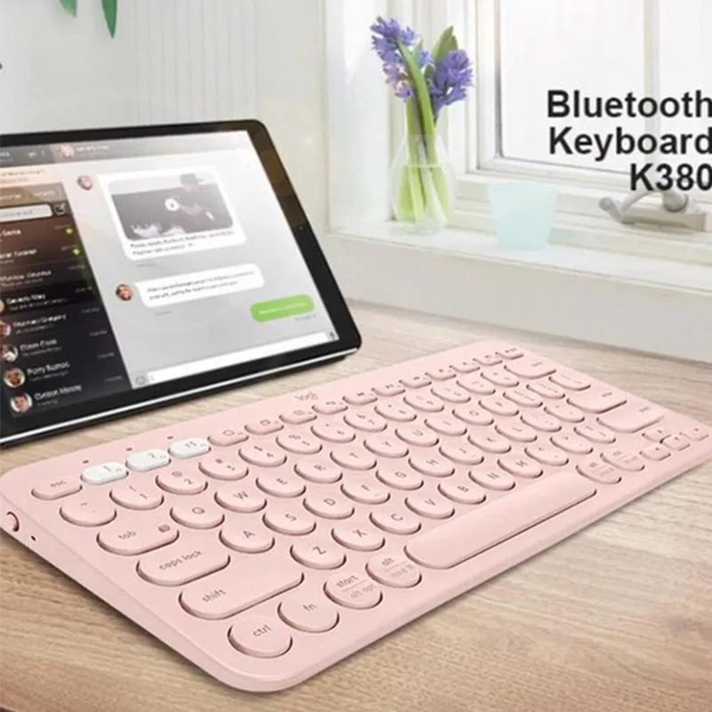 Xiaomi Logitech K380 Wireless Bluetooth Keyboard Portable Multi-Device Keyboard For PC laptop Android IOS Phone Keyboards