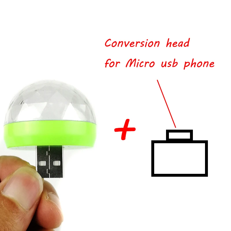 Многоцветный USB светодиодный автомобильный интерьерный осветительный комплект, атмосферный светильник, неоновый цвет, яркие лампы, интересные портативные аксессуары - Название цвета: with micro head